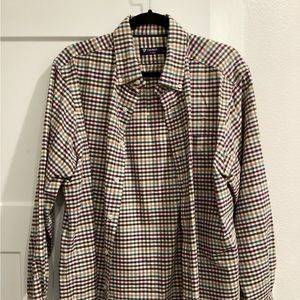 Cremieux long sleeve flannel in size LARGE!! EUC!!
